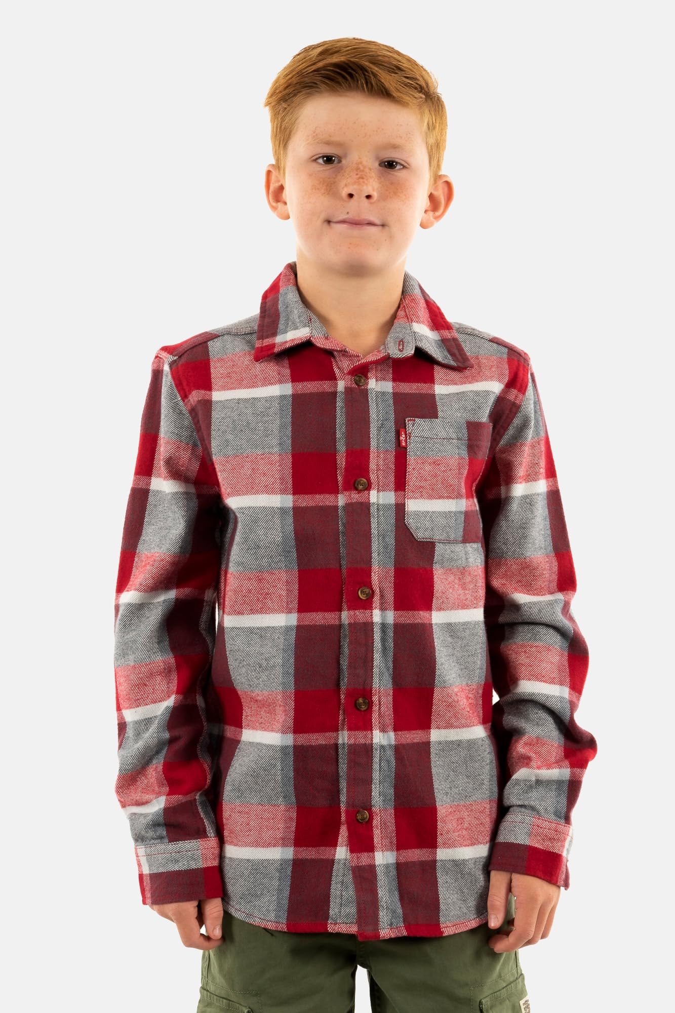 Levi's Chemises Manches Longues Toddler r2f Chili Pepper
