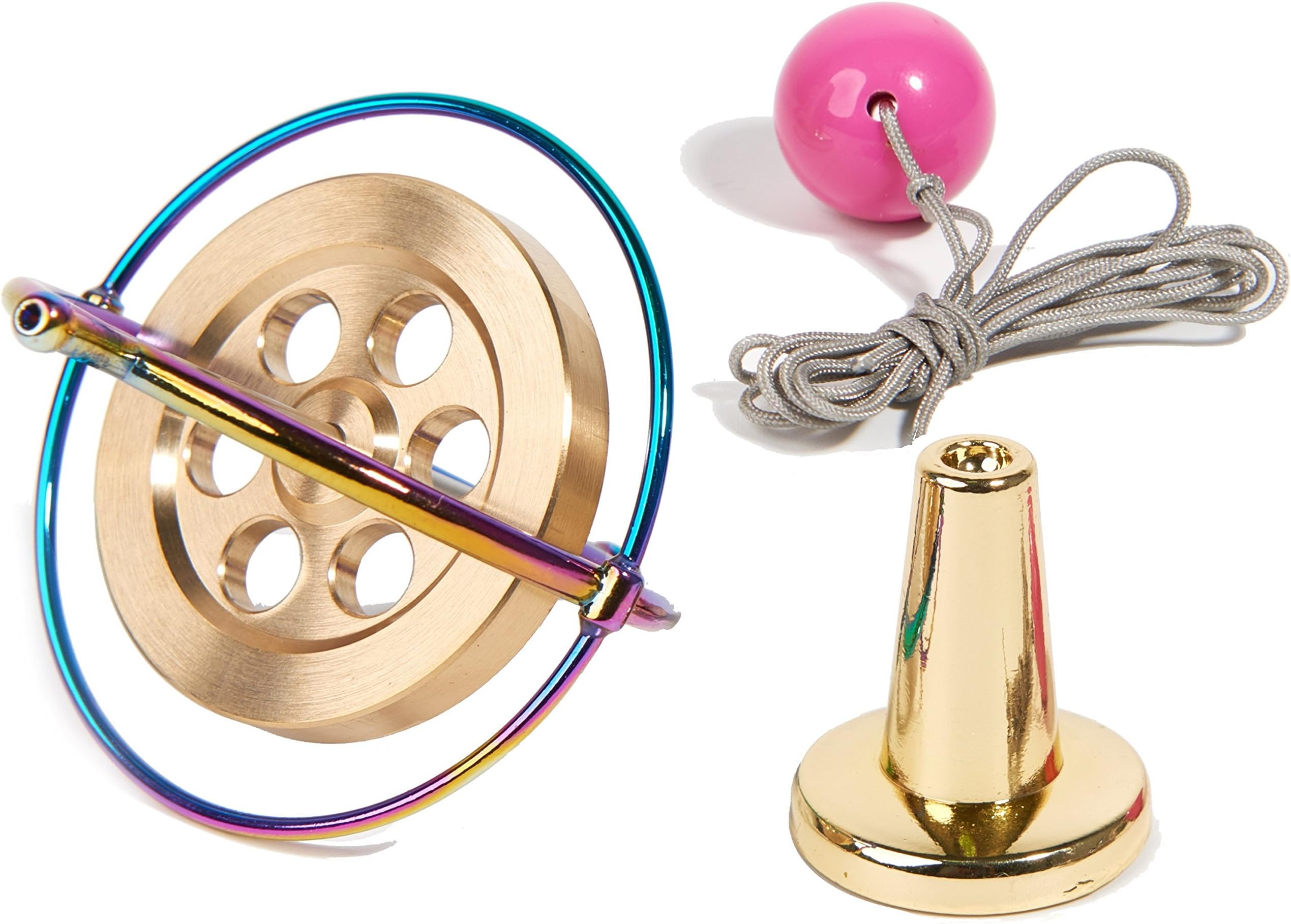Joytech Precision Gyroscope Kill Time Metal Anti-Gravity Spinner Balance Toy Colorful JA06