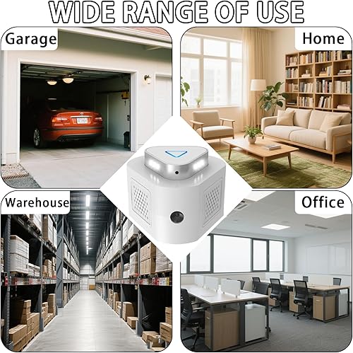 Miniatura 7 de Paquete de 2 repelentes ultrasónico repelente de roedores para el hogar, trampas de ratones de 360 para matar en interiores, repelente de ratones