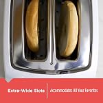 BLACK+DECKER 2 Slice Toaster with Extra Wide Slots, Honey Comb White, TR1250WD + Rapid Boil 1.7L Electric Cordless Kettle, Honey Comb White, KE1560WC