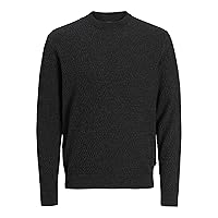Jack & Jones Jprblareagan Knit Crew Neck, Cenere vulcanica