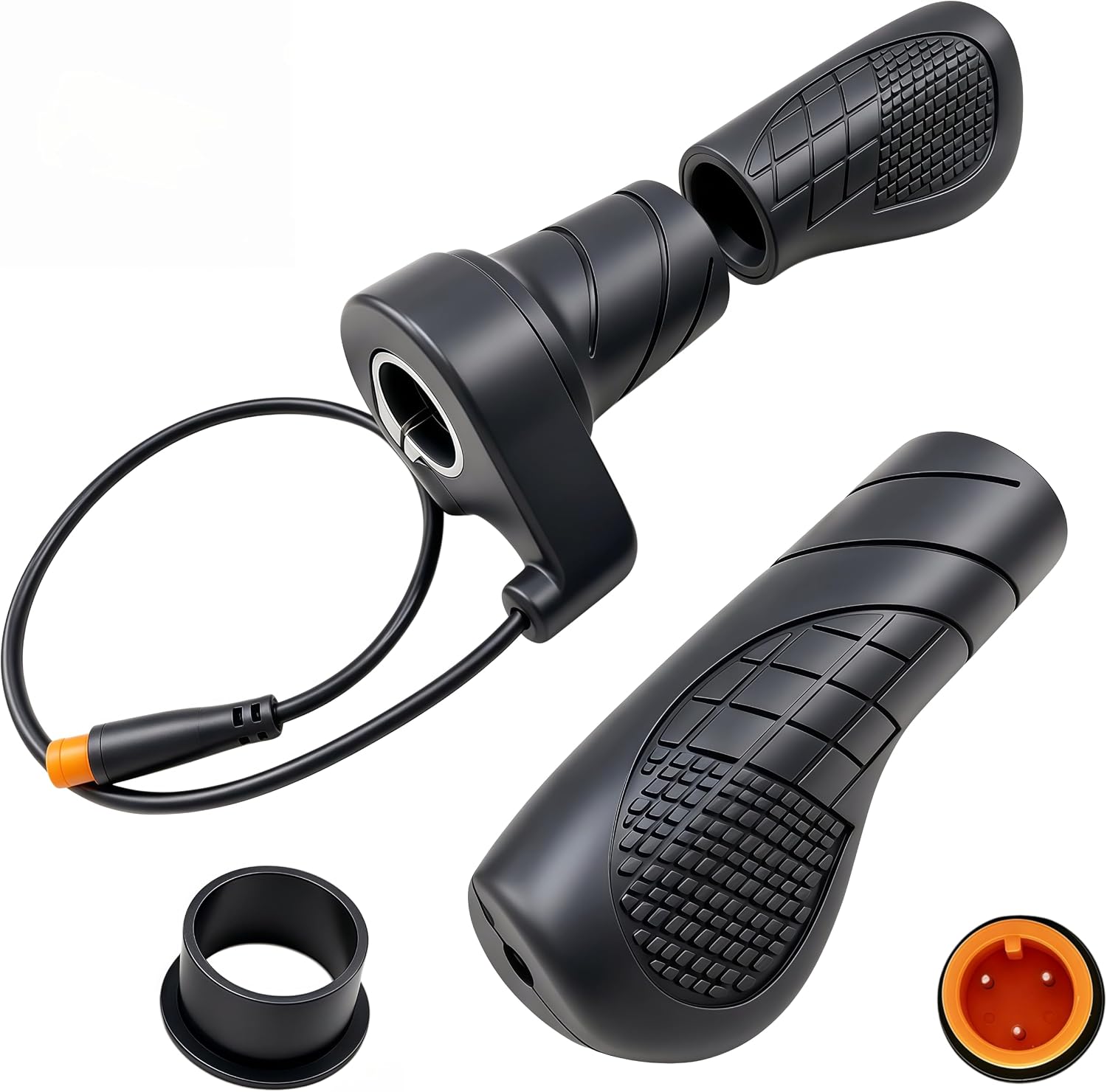 FT76X Half Twist Throttle for 12V-72V EBike,3-Pin Waterproof Connector