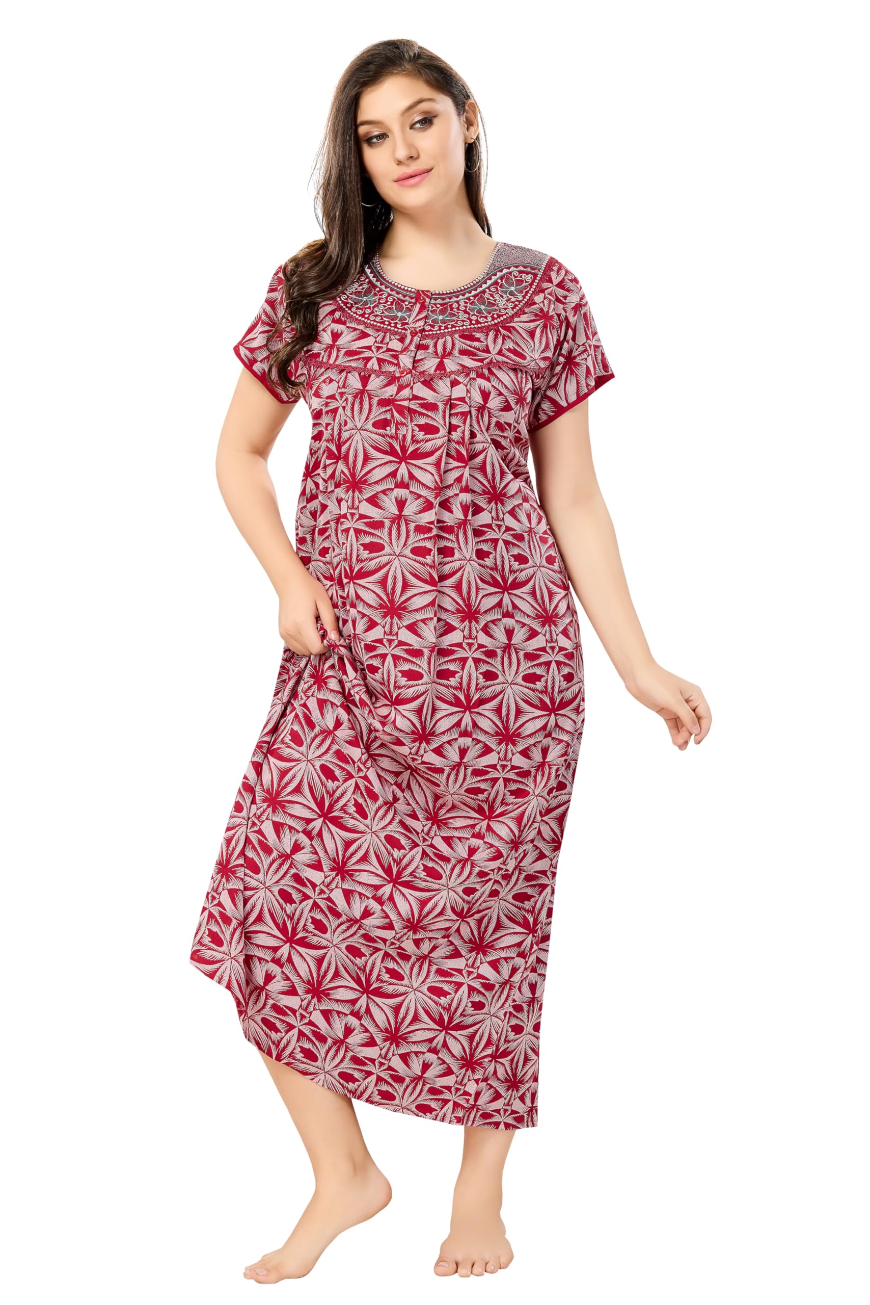 soulemo Women's Printed Alpine Nighty 1672-picture-15