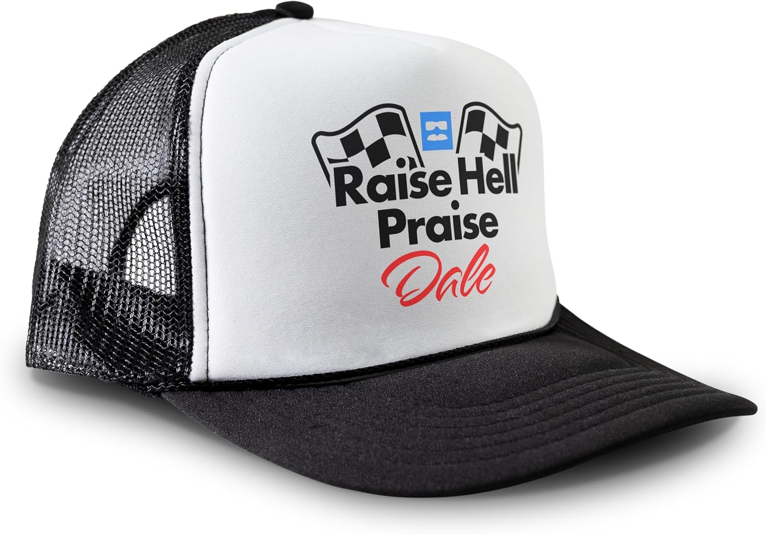 Black Rabbit Raise Hell Praise Dale Hat Retro 90s Snapback Cap