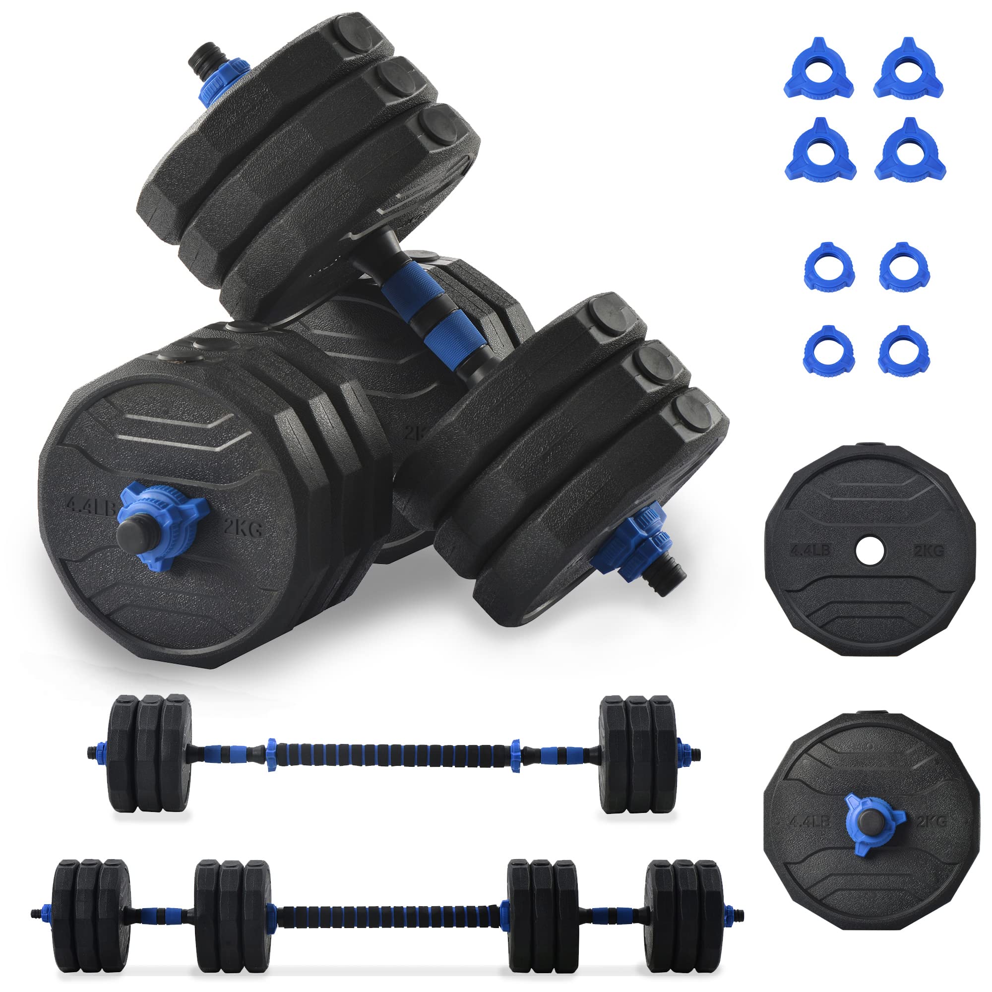 Buy steelway 58 LBS Weights dumbbells set, Adjustable Dumbbell Barbell
