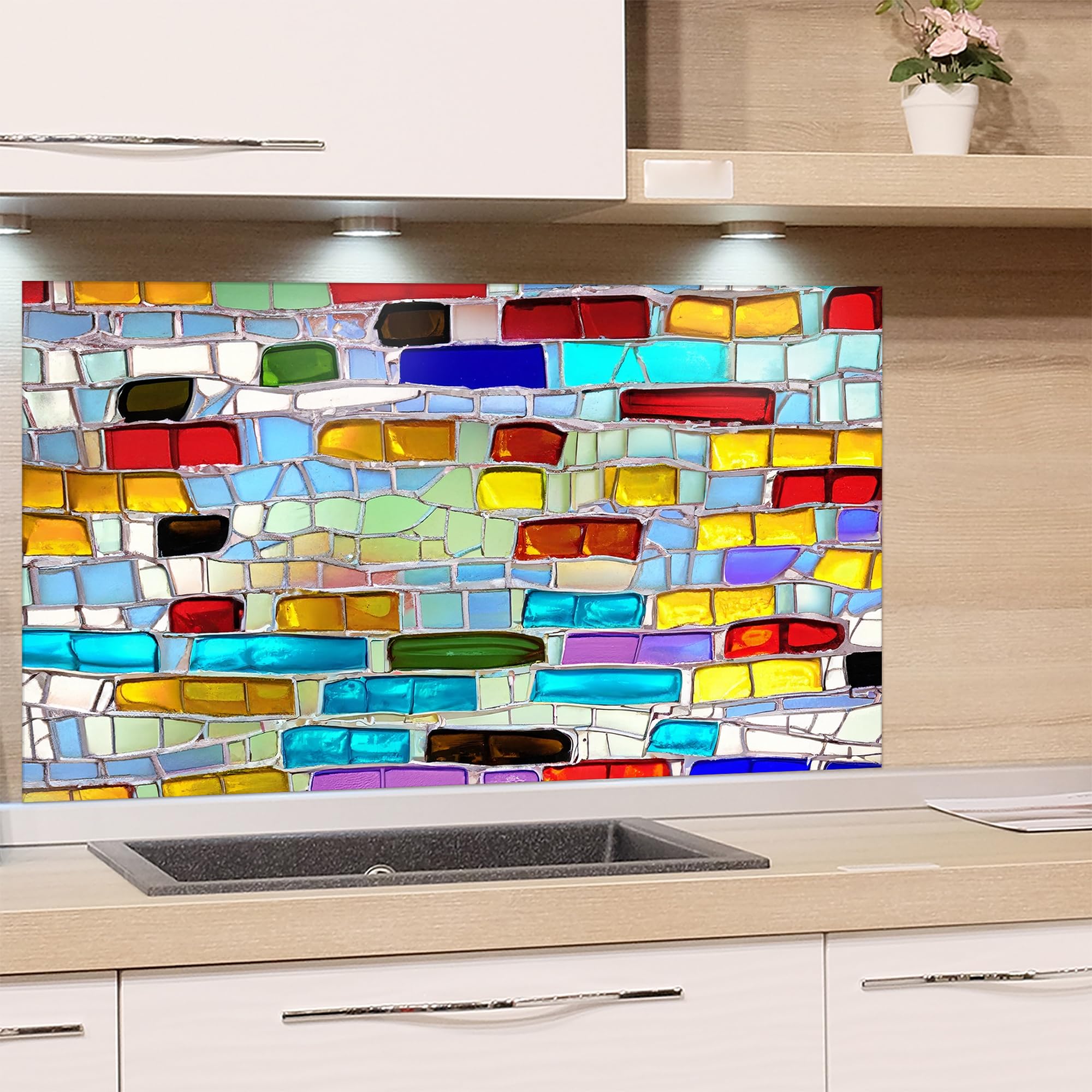 Spritzschutz Herd GRAZDesign Spritzschutz Küchenrückwand Glas Küche Für Herd & Küchenspüle, Wein Weingläser Braun | Glasplatte Nwand Wandschutz | 100x50cm Rückwand Küche