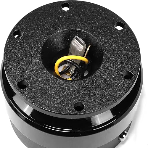 Vista 13 de NRG Innovations Gen 2.0 Adaptador de liberación rápida para volante de 6 orificios con pernos de montaje, liberación rápida - cuerpo negro/anillo