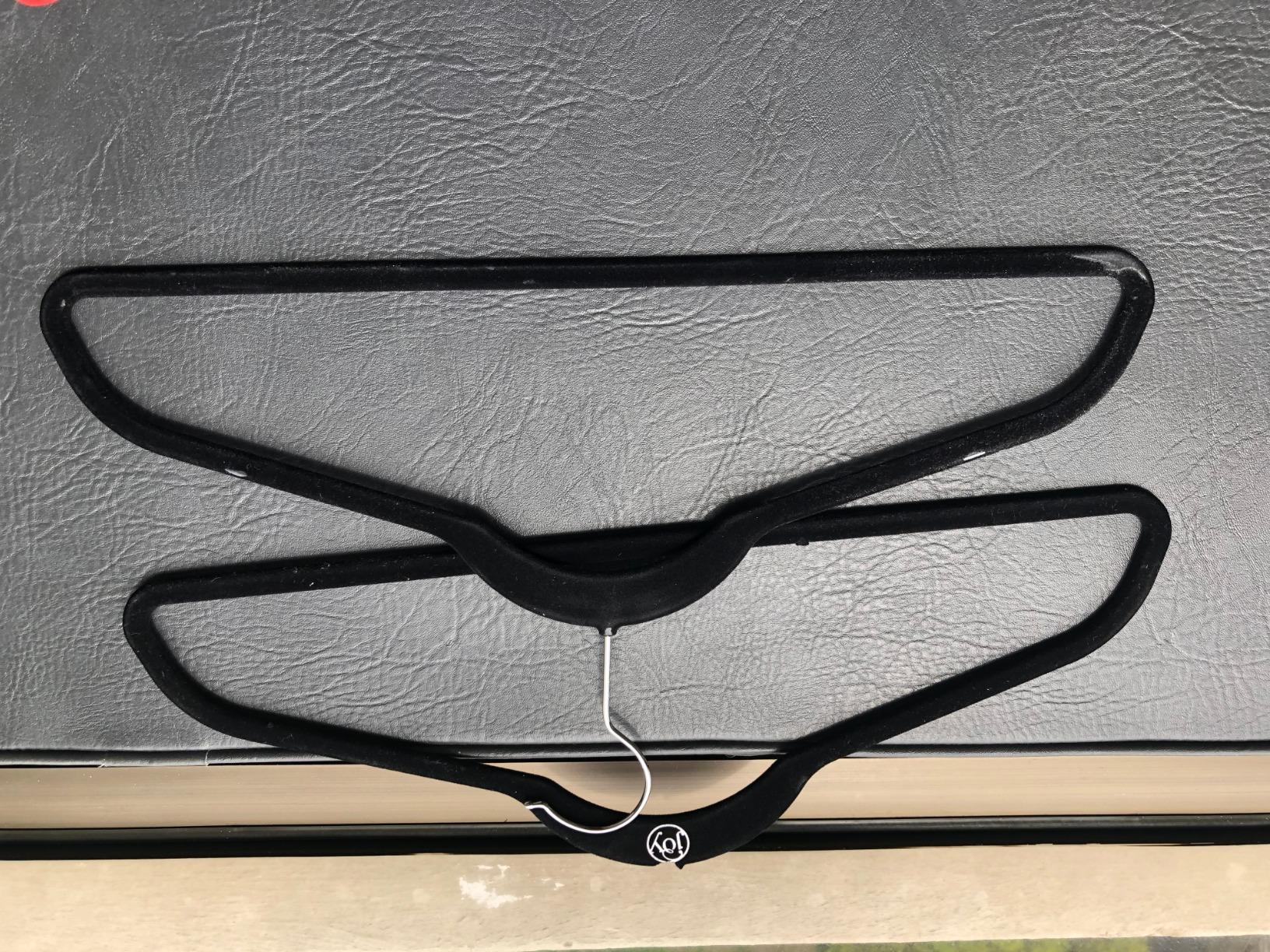 Joy Mangano Huggable Hanger Set for Suits and Pants 10Pc