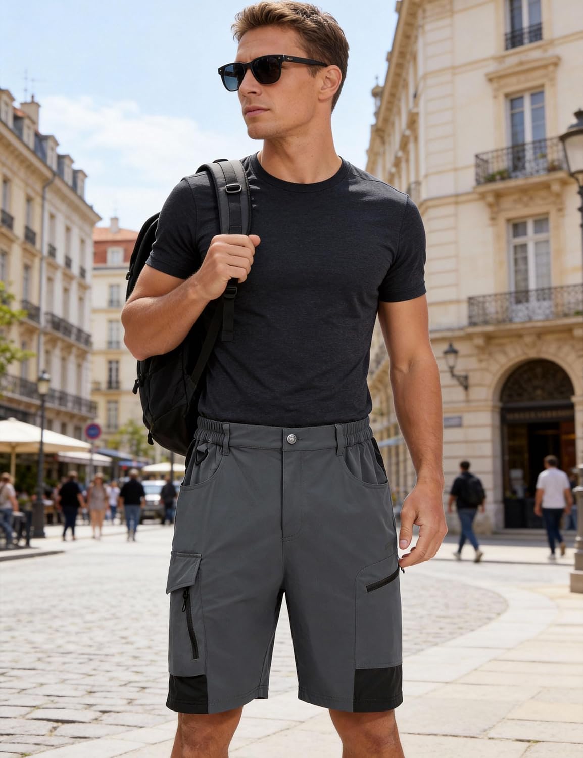 EZRUN Men's Hiking Cargo Shorts Quick Dry Golf Outdoor Work Tactical Shorts with Multi Pocket for Fishing Travel - Image 6