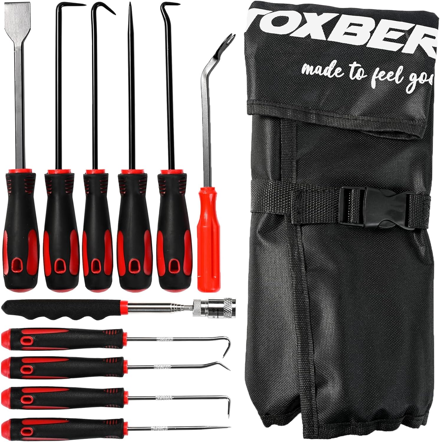 AUTOXBERT Hook Pick Set, 11 Piece Set with Scraper Auto and Electronics Maintenance Tools AUTOXBERT Hook Pick Set, 11 Piece Set with Scraper Auto and Electronics Maintenance Tools