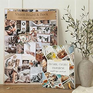Inspirational Vision Board Kit – Complete Set with Vision Board Book &...