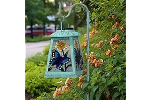 Illuminating Pathways with Solar Lanterns and Shepherd Hooks