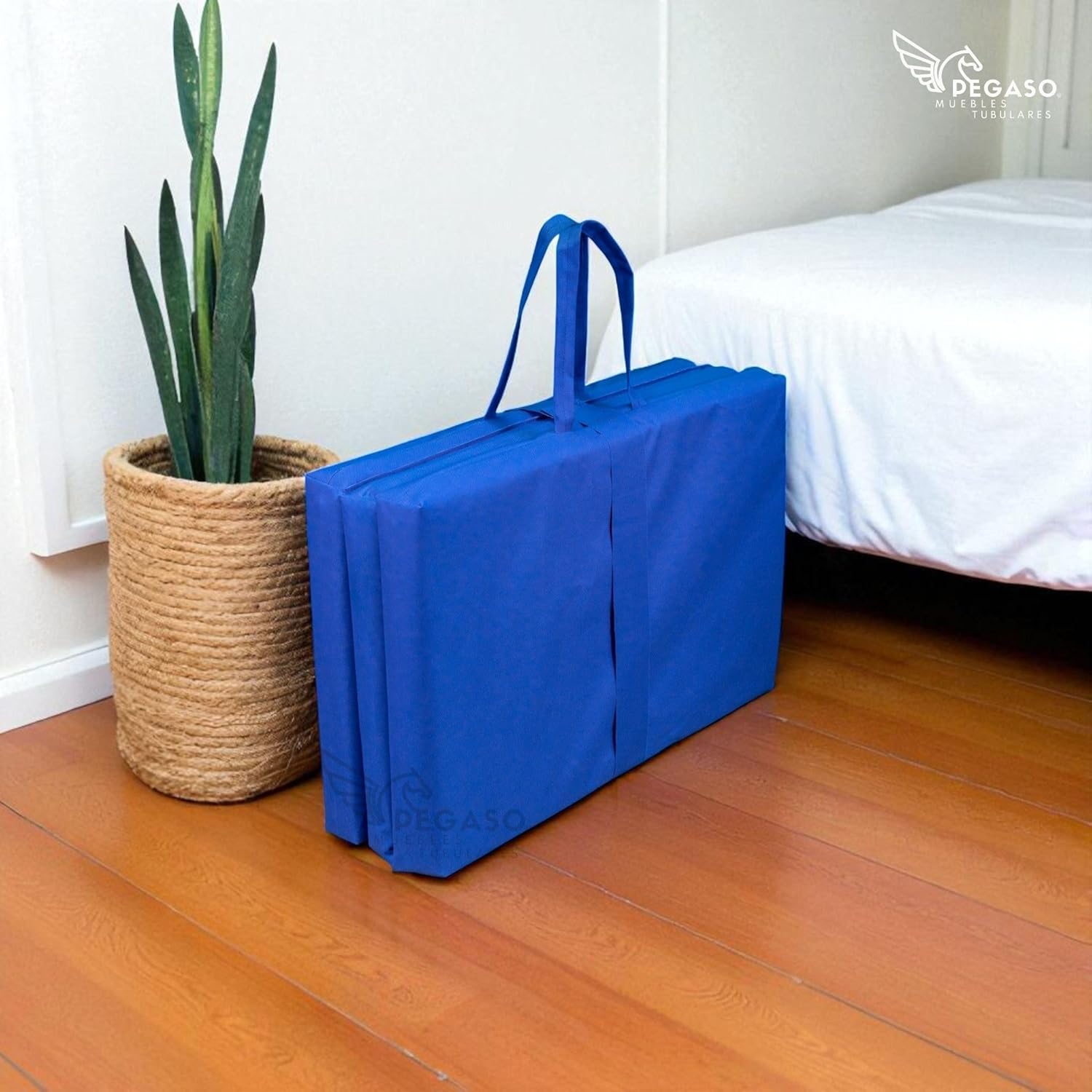 PEGASO Exercise Mat: Foldable, Portable, Comfort and Resistance in 5 cm Thickness, Extended Measures 120 x 60 x 5 cm. Mod: COL-VE