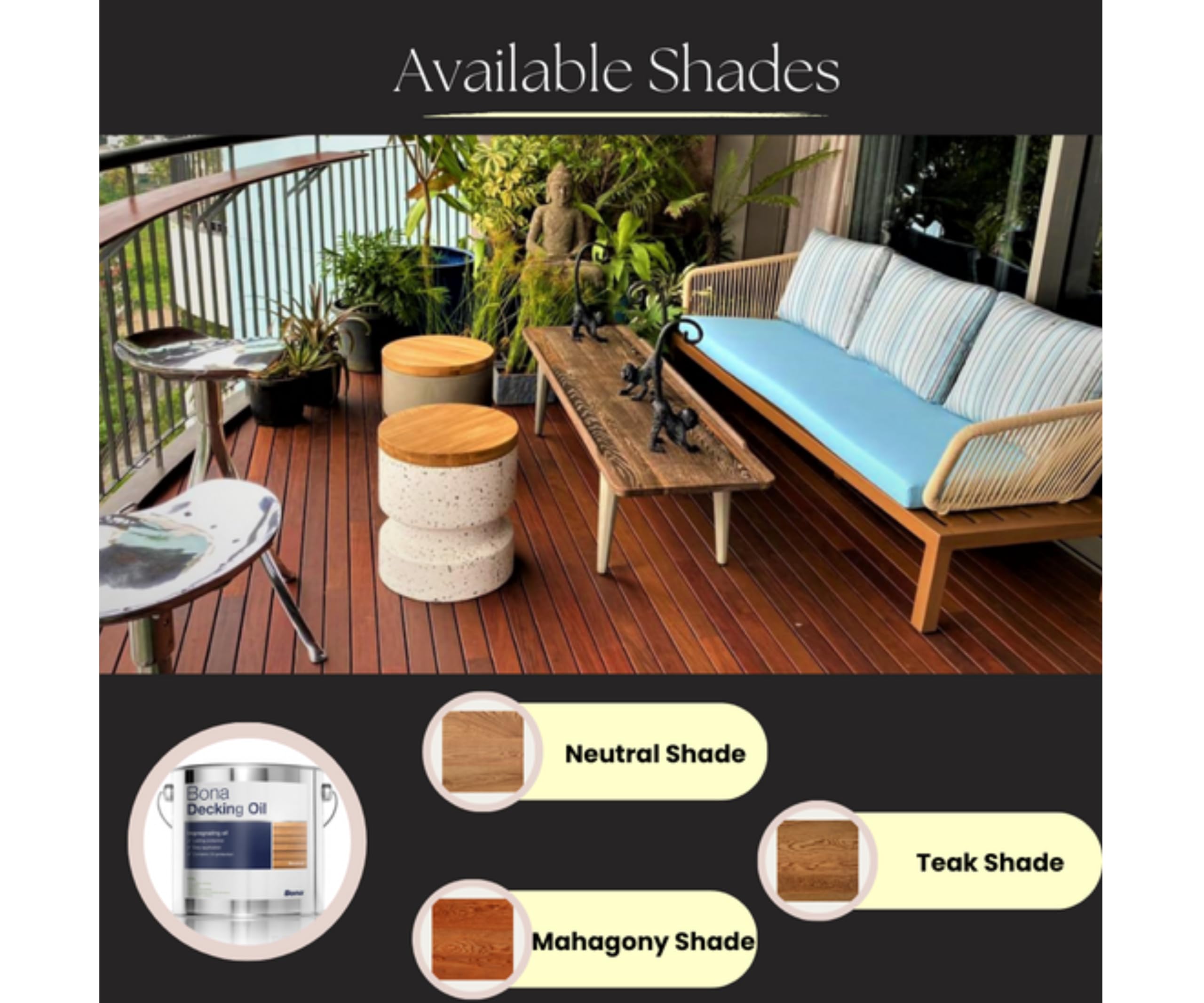 Bona decking huile 2,5 l de teck