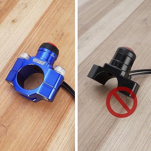 Miniatura 3 de Botón universal CNC para interruptor de arranque de motor de motocicleta con placa trasera de montaje para motocicleta, ATV, Dirt Pit Bike, scooter,