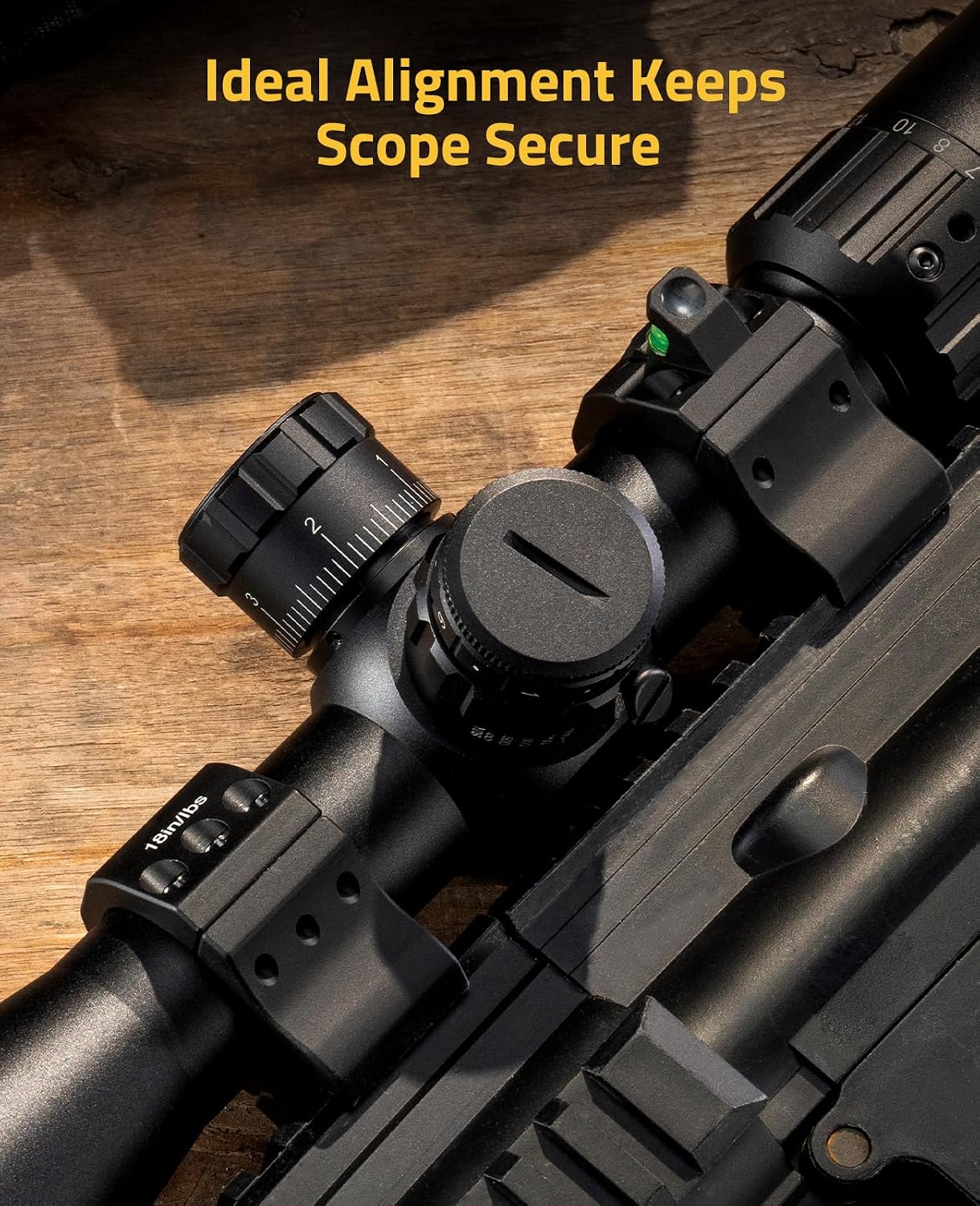 CVLIFE Scope Rings - Precision Scope Mount with Level Bubble for Picatinny Rails - 2 Pieces