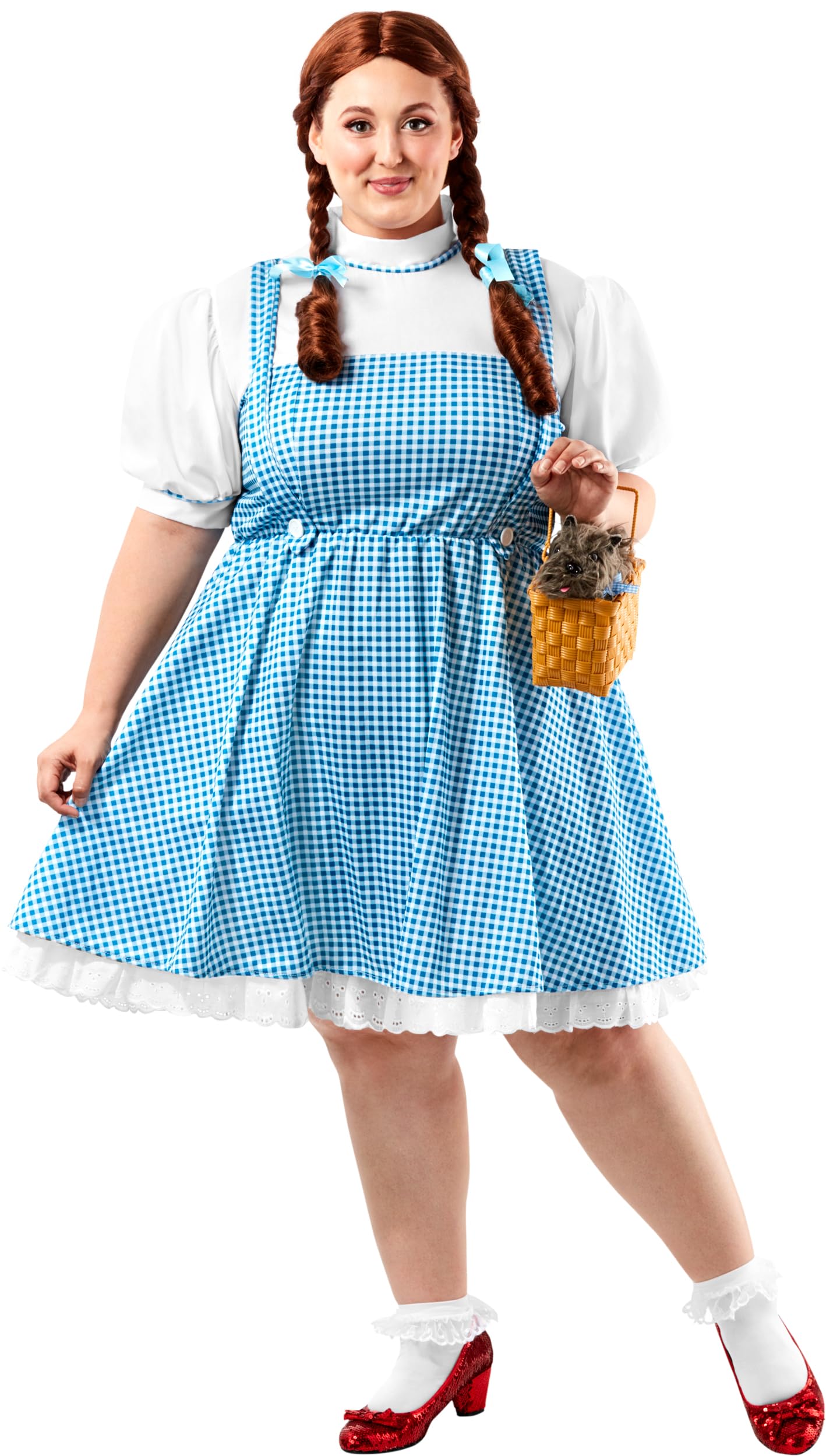 Rubies The Wizard of Oz: Dorothy Costume for Adults, Women's Standard