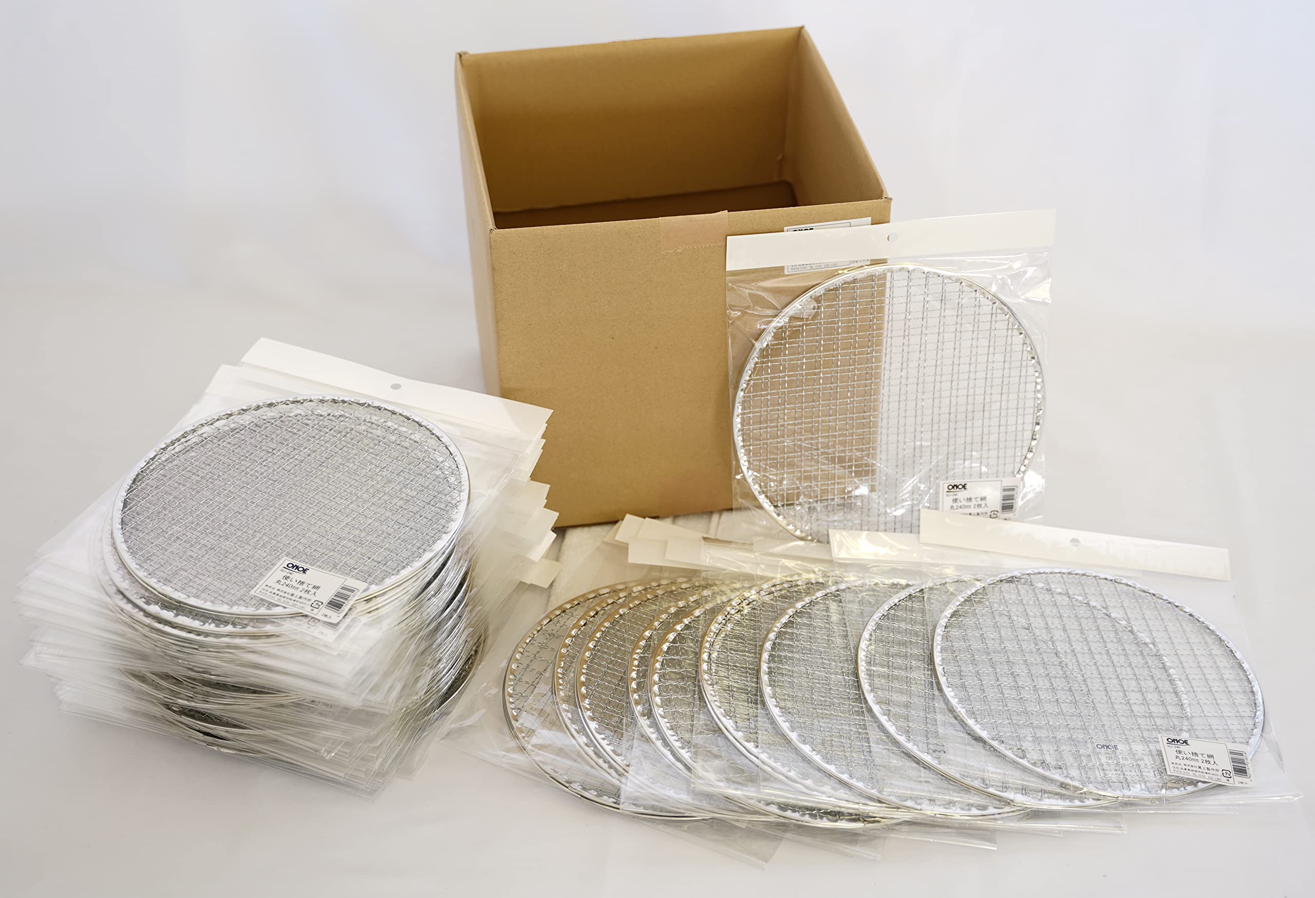 Amazon | 尾上製作所(ONOE) 50セット入り 使い捨網丸240㎜2枚入