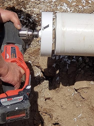 Miniatura 2 de Herramienta de biselado de tubos de PVC de 6 pulgadas para tubos multiusos de 4080, elimina la limadura manual para biseles rápidos, fáciles y