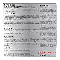 Vista 2 de MANIC PANIC Flash Lightning - Kit de Decoloración Súper Fuerte - Revelador de 40 Volúmenes + Polvo Decolorante - Aclarador de Cabello para Cabello