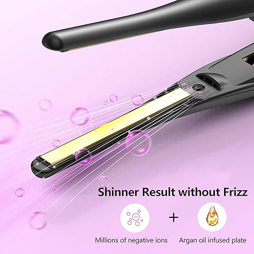 Miniatura 6 de ORYNNE Plancha plana de lápiz pequeño y rizador de pelo de 3 barriles