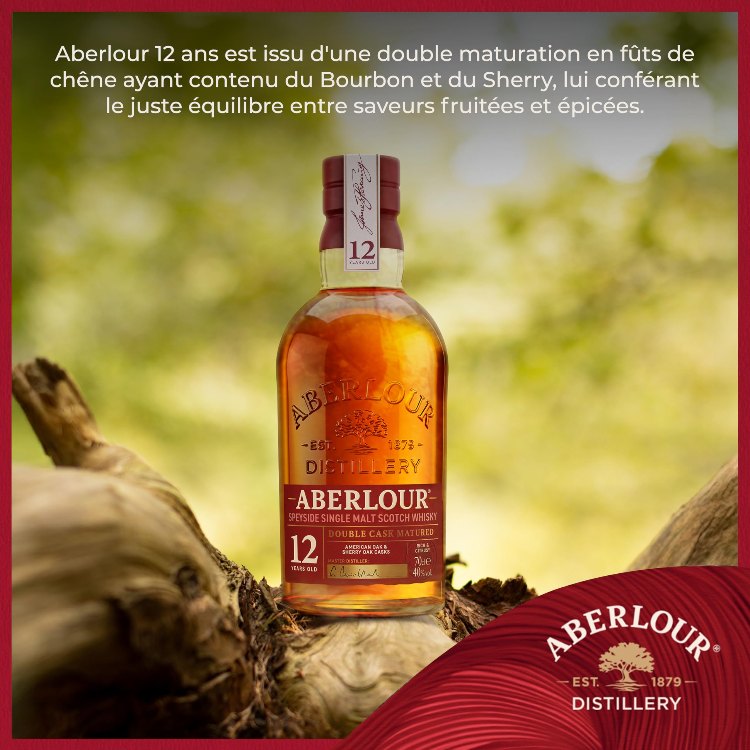 ABERLOUR 12 ans Whisky Ecossais Single Malt - 40%, 70cl - 5