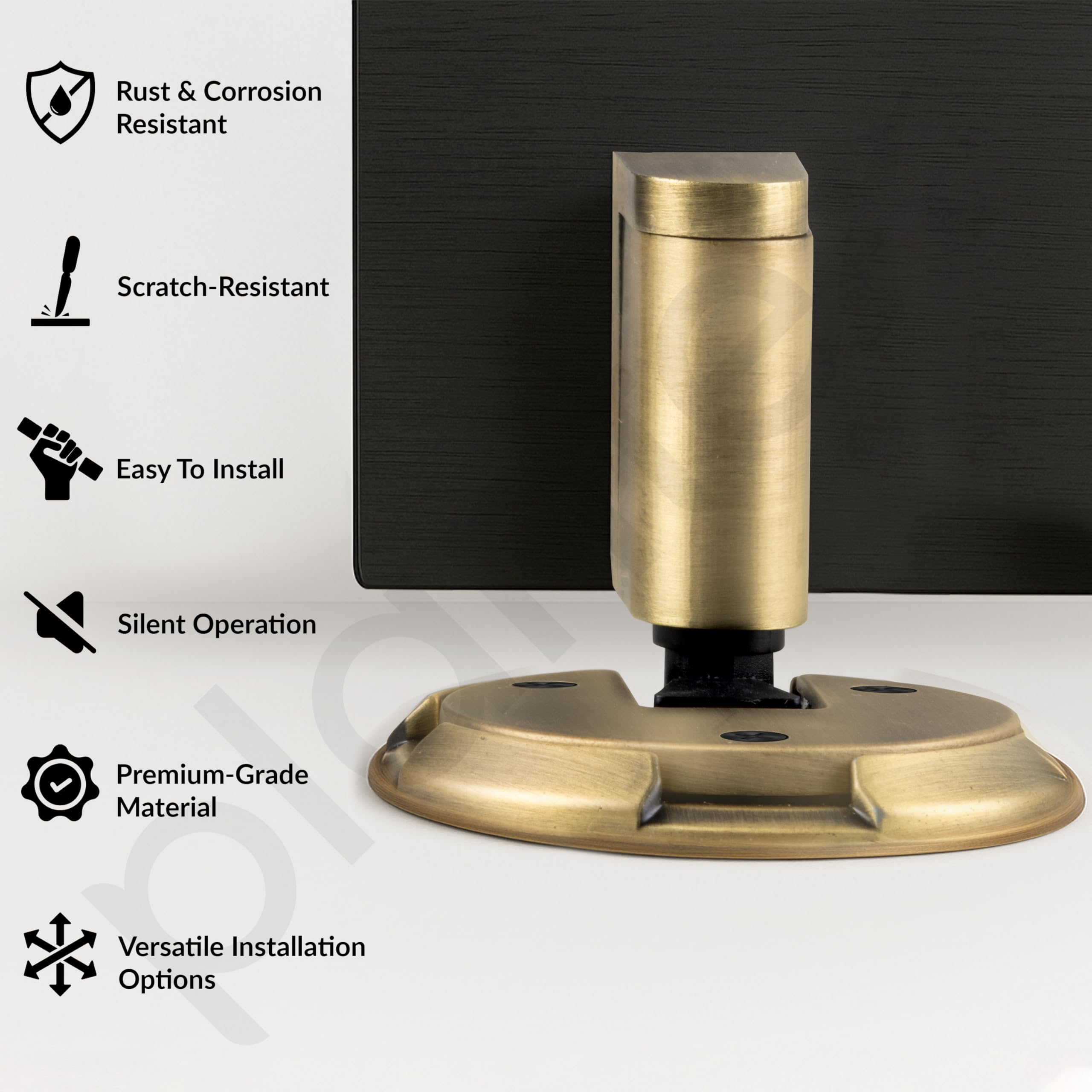 Plantex Door Stopper for Home/Floor Mounted Door Holder/Door Stopper for Hotel/Office/Stops for Door - Pack of 1 (Brass Antique) — Amazon image 2