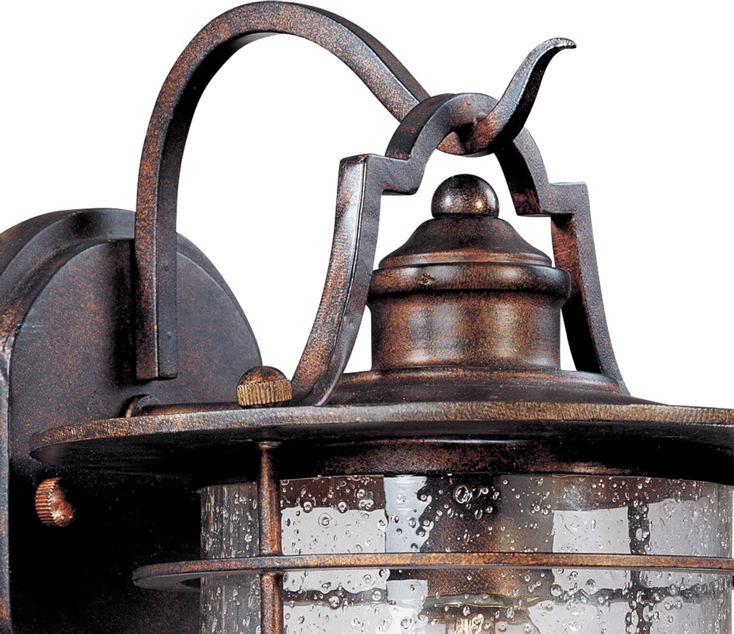 Franklin Iron Works Casa Mirada Rustic Industrial Farmhouse Outdoor Wall Light Fixtures Set of 2 Vintage Bronze Lantern Frame 12" Clear Seedy Glass for Post Exterior Barn Deck House Porch Yard