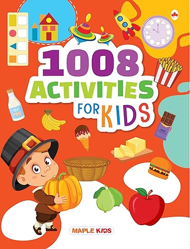 Brain Activity Book for Kids - 1008 activities for Kids - Enhance the Child's Mind with 1008 Brain Booster Activities - Early Learning - Brain Boosting Activities for Children - Activity Book for 5 Year Old