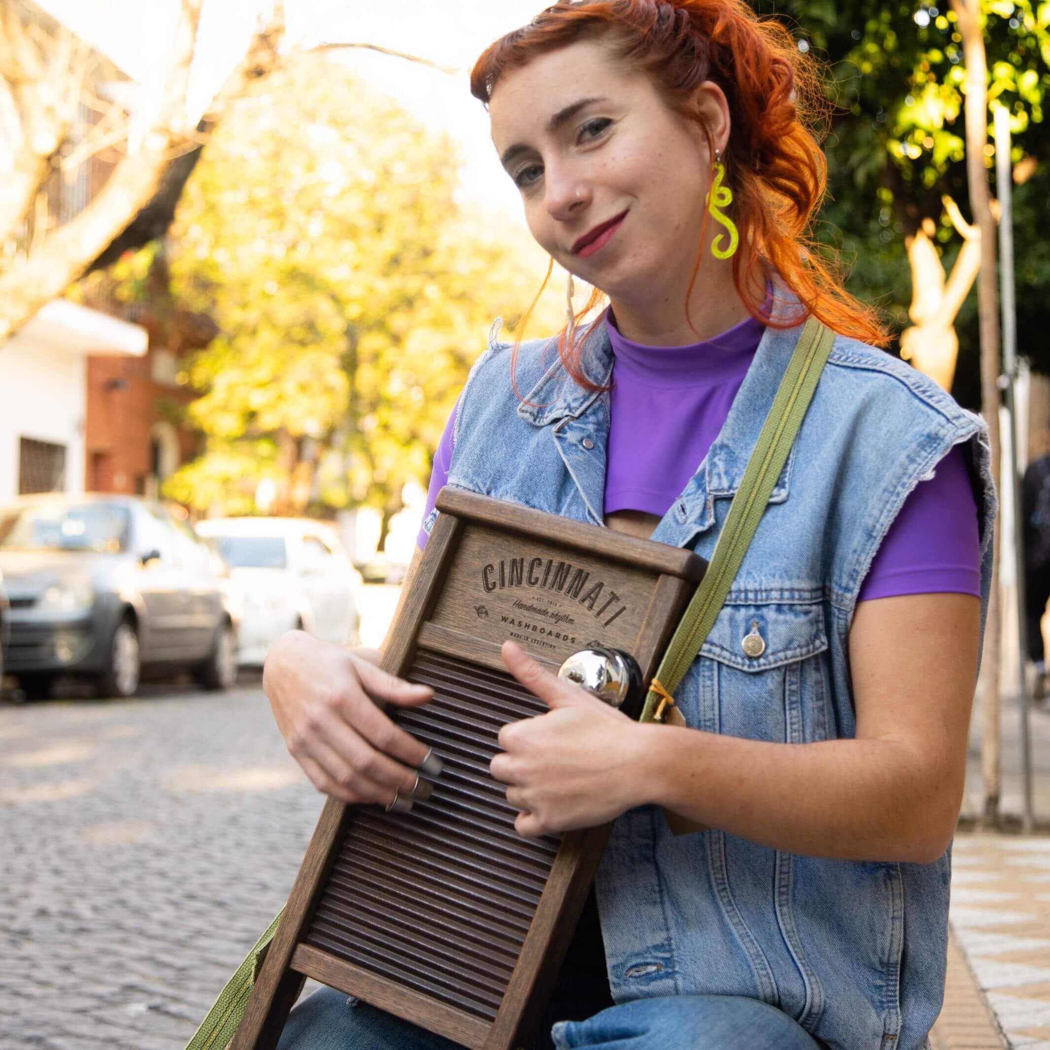 Amazon.com: Cincinnati 洗衣板小型洗衣板打擊樂(鏽色) : 樂器