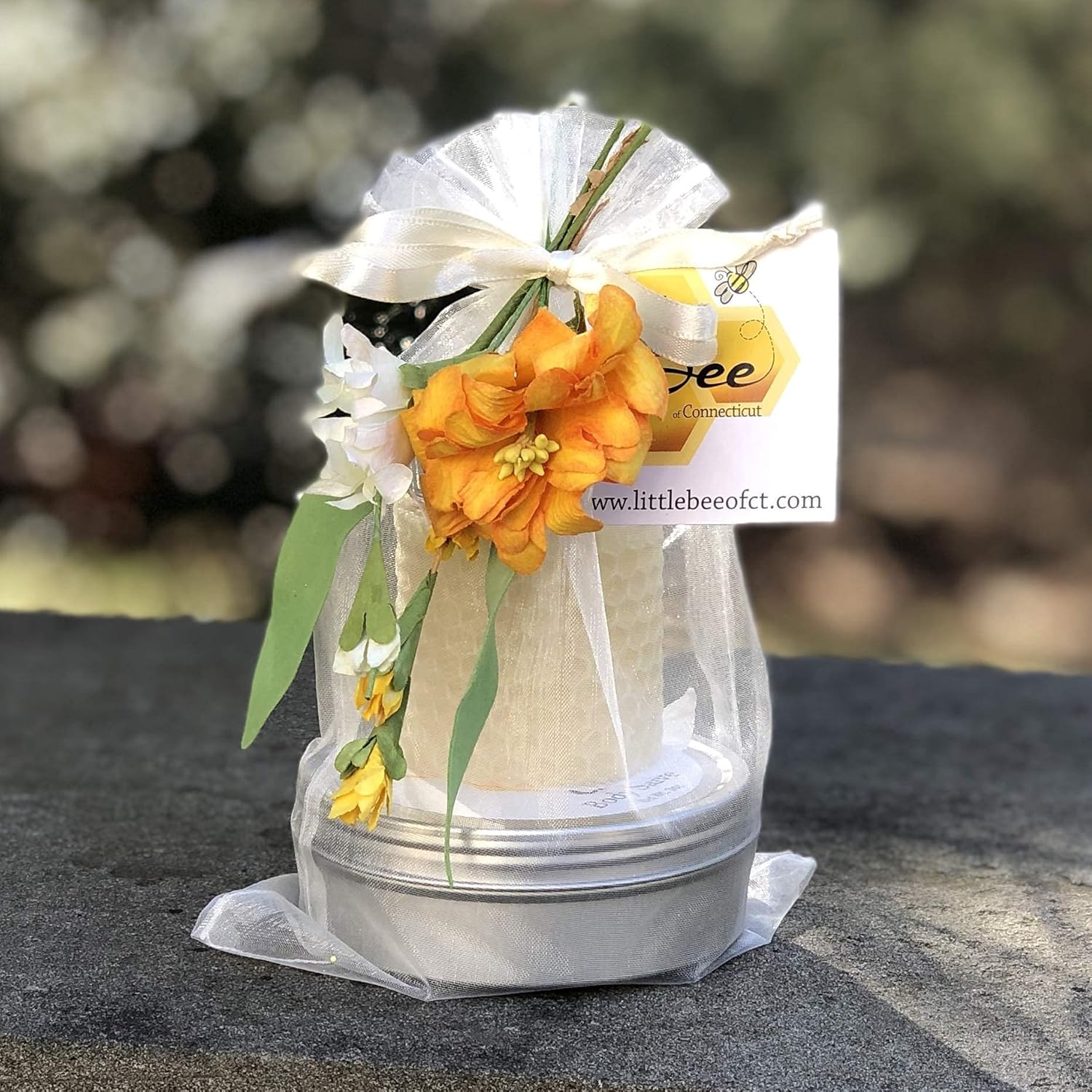 Little Bee of Connecticut Spring Gift Tower (Lemon Lip Balm & Chill Body Salve)