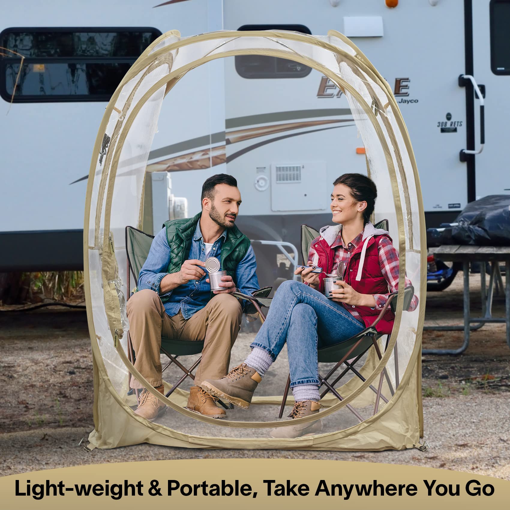 EighteenTek POD Allwetter Sportunterstand – Pop-Up-Zelt Für 1–6 Personen, Mit Fiberglasrahmen