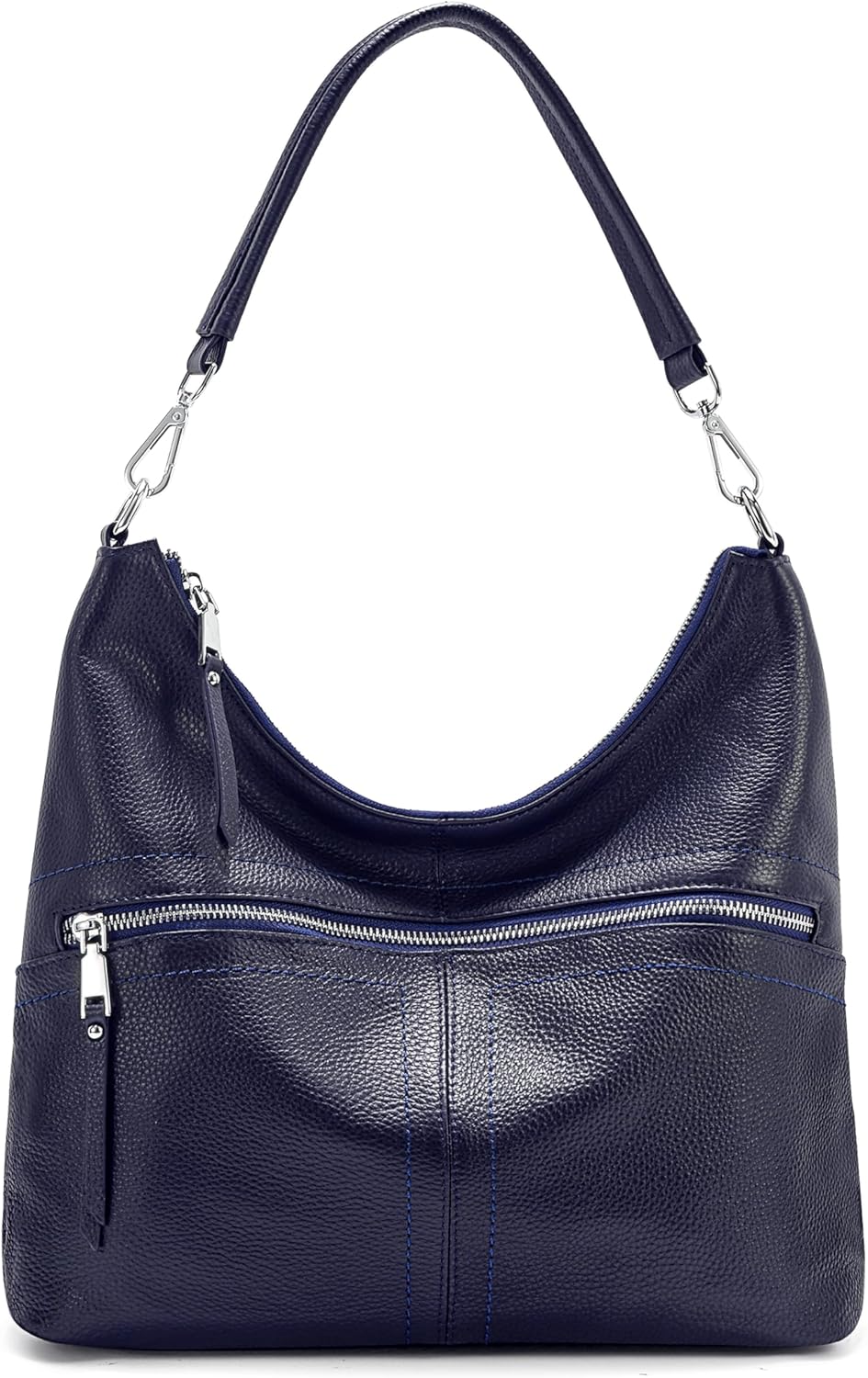 YALUXE Women's Genuine Leather Shoulder Bag Hobo Handbags with Round Coin Purse