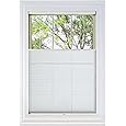 BlindsAvenue Cordless Top Down Bottom Up Cellular Honeycomb Shade, 9/16" Single Cell, Light Filtering, Cotton White, Size: 72" W x 48" H