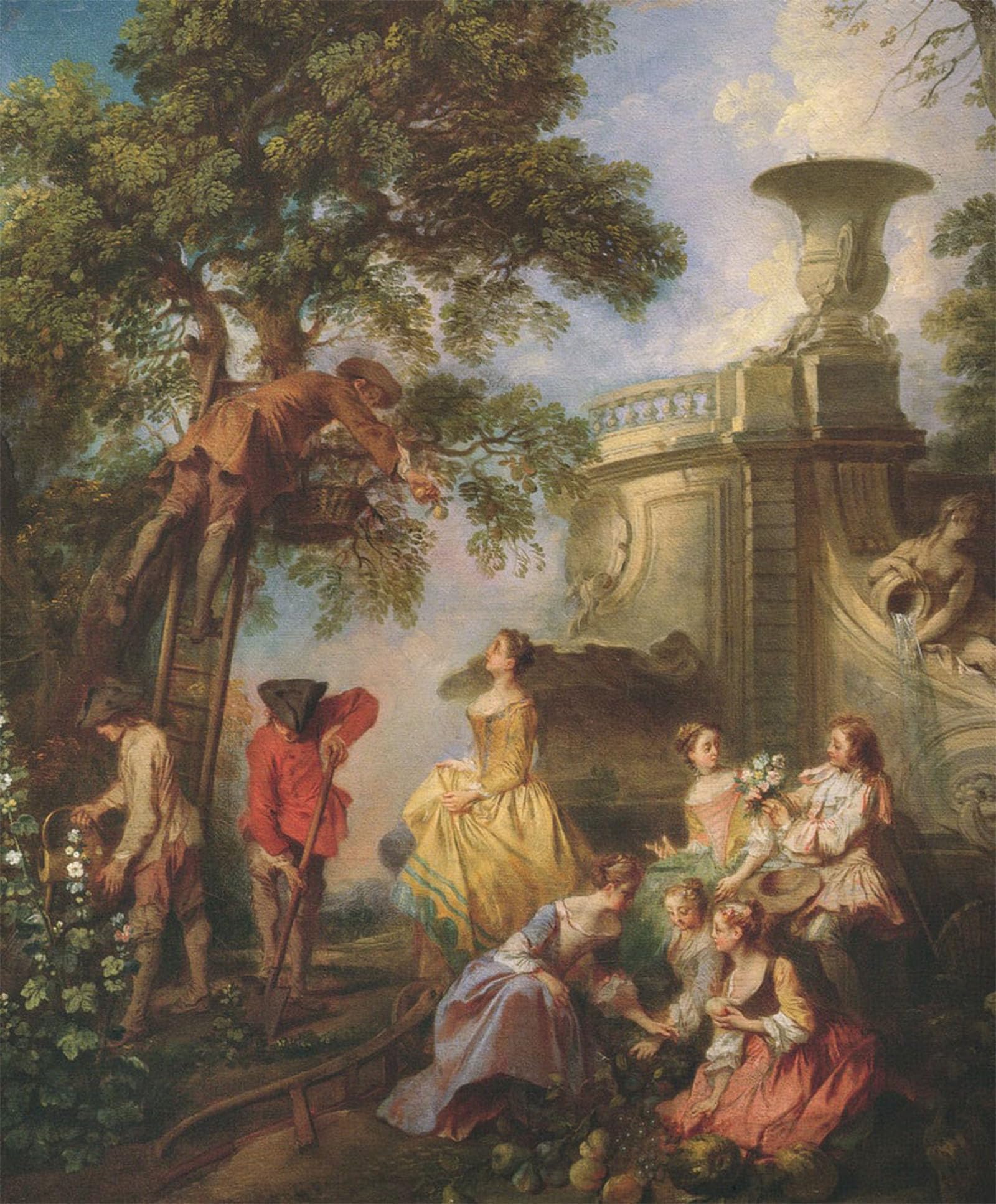 POSTERIIk Famous Animal Posters Vintage Picture the Earth by Nicolas Lancret Modern Wall Decor for Home Decor 60x90cm