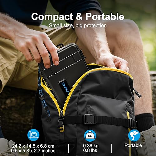 Miniatura 4 de Lekufee Estuche rígido impermeable de viaje para DJI Osmo 360, batería y otros accesorios (solo funda y bolsa)