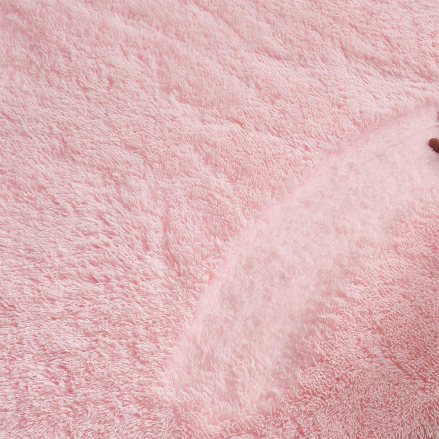 Alfombras Grandes, mullidas y de Pelo Largo para Sala de Estar, 2.74 x 3.66 Metros, Color Rosa, Modernas y afelpadas, Ideales para la habitación de niños y niñas, Sala de Juegos y Cuarto Infantil.