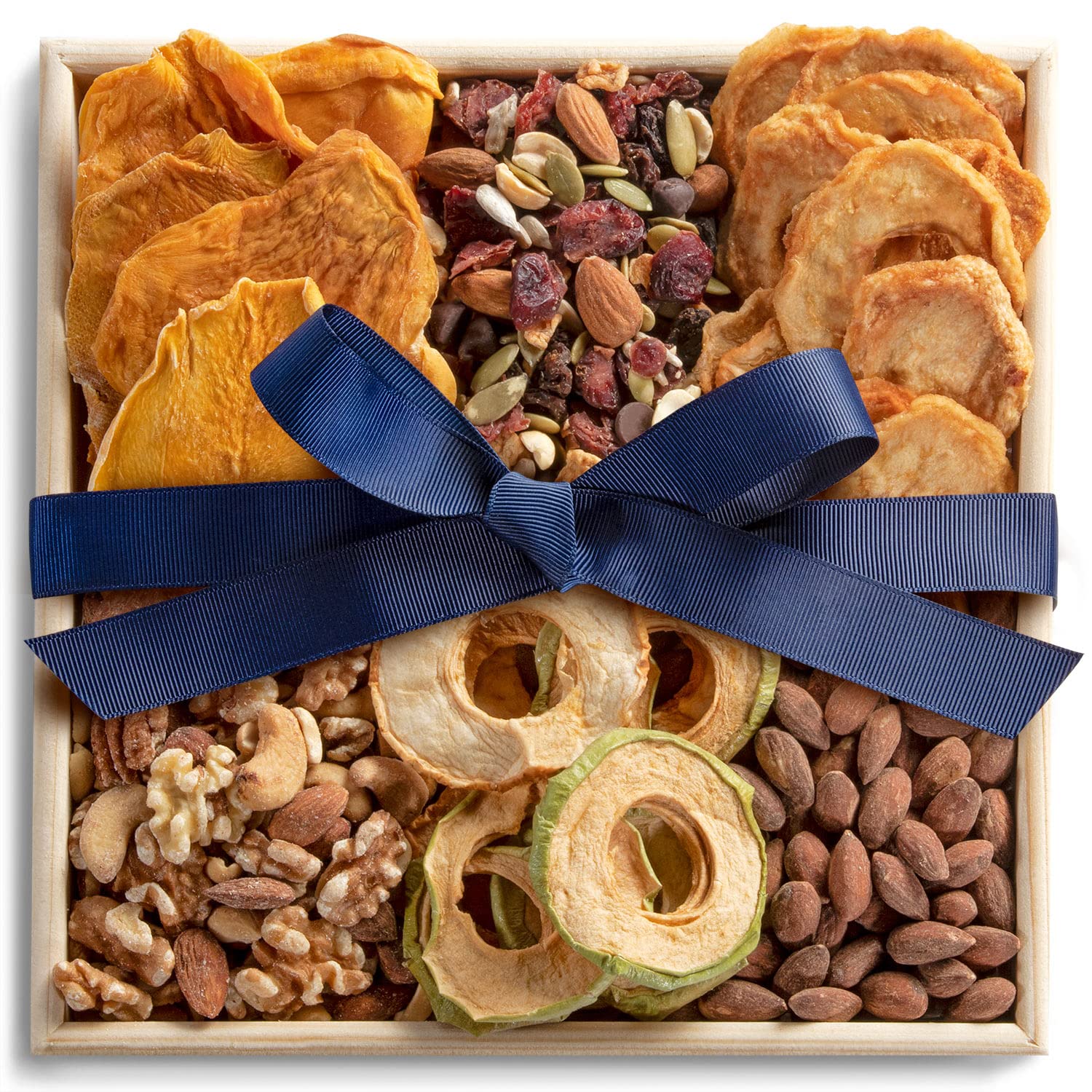 Harmony Organic Dried Fruit and Nuts on Wooden Tray