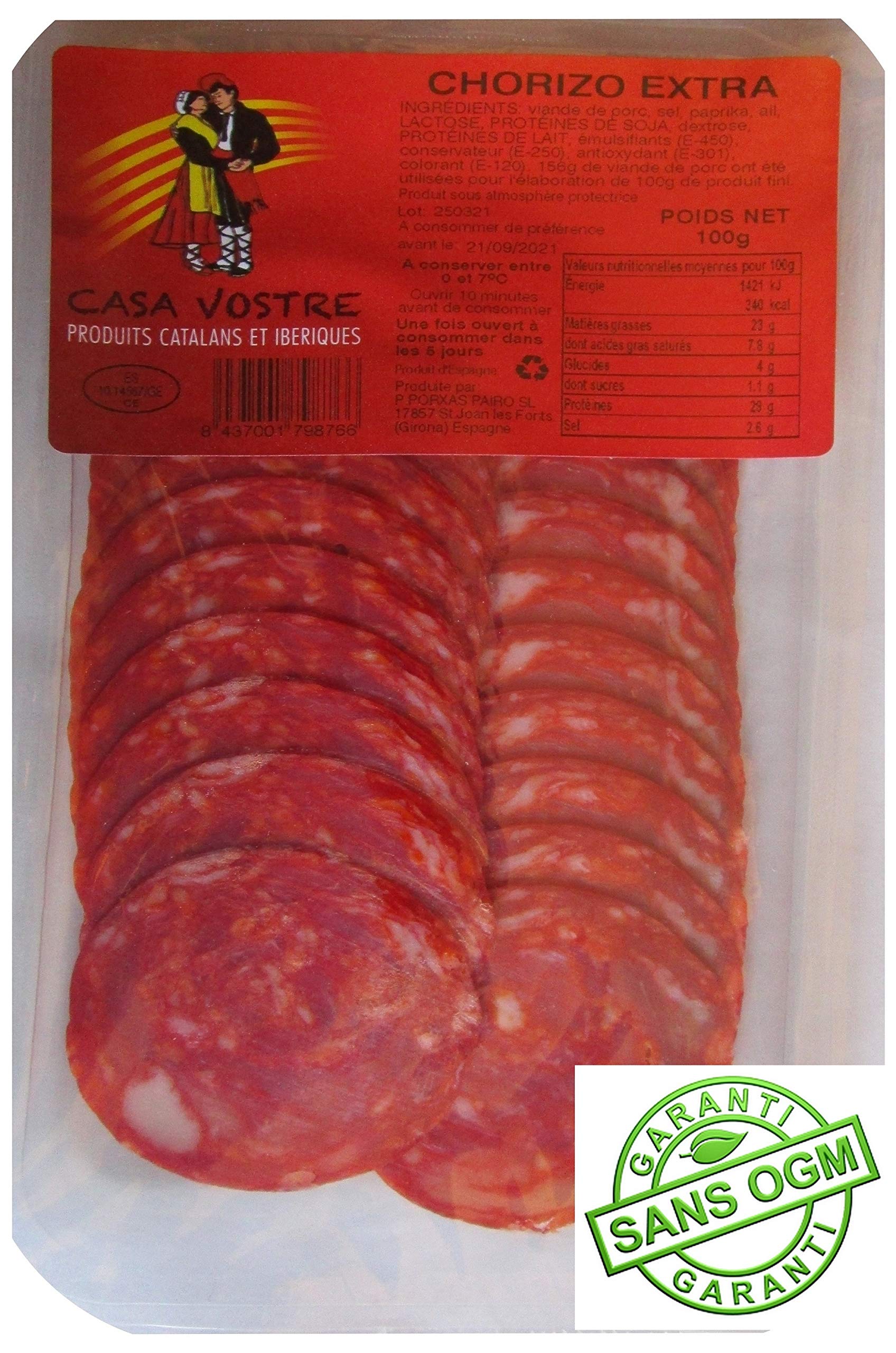 Chorizo Tapas 100 gr