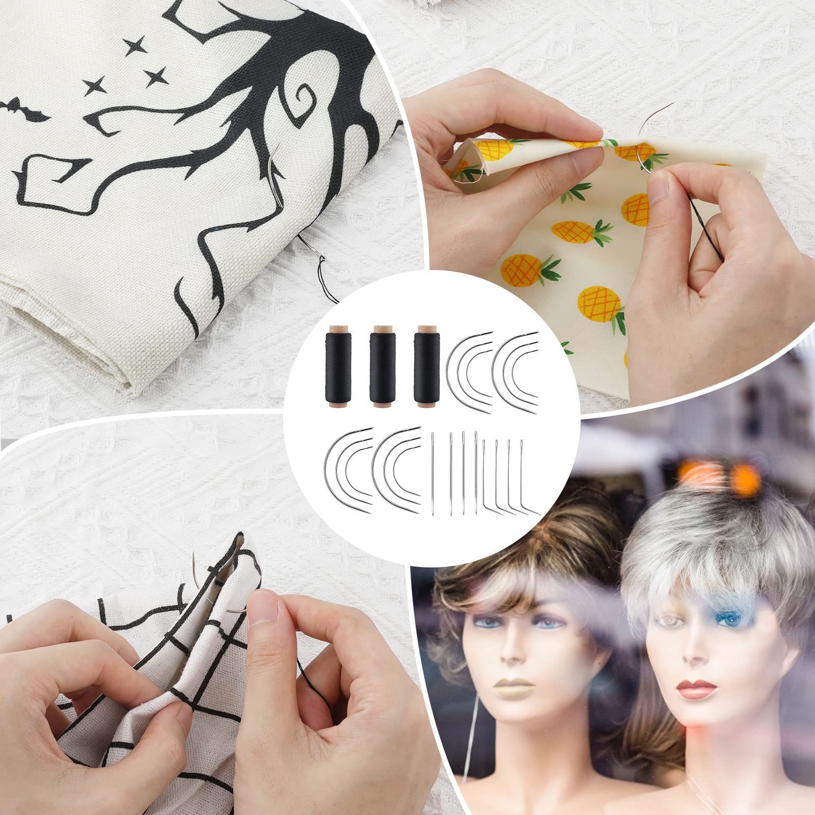 1 Rotolo Di Filo Per Tessura Dei Capelli Per Estensioni Dei