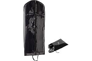 Breathable Long Clear Coat + Fur Storage Garment Bag