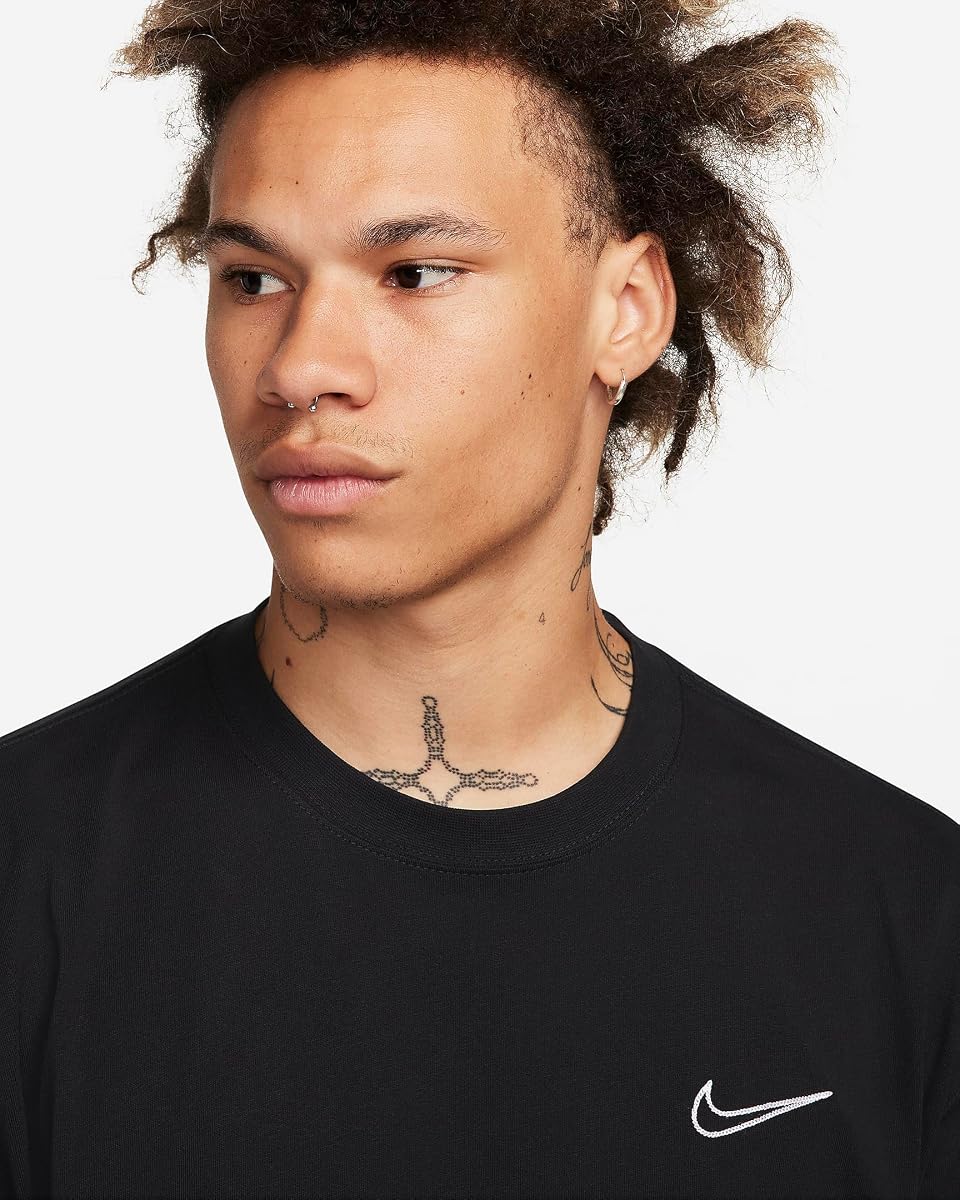 Nike Men's Max90 Long Sleeve Basketball Jersey L-Tall Black