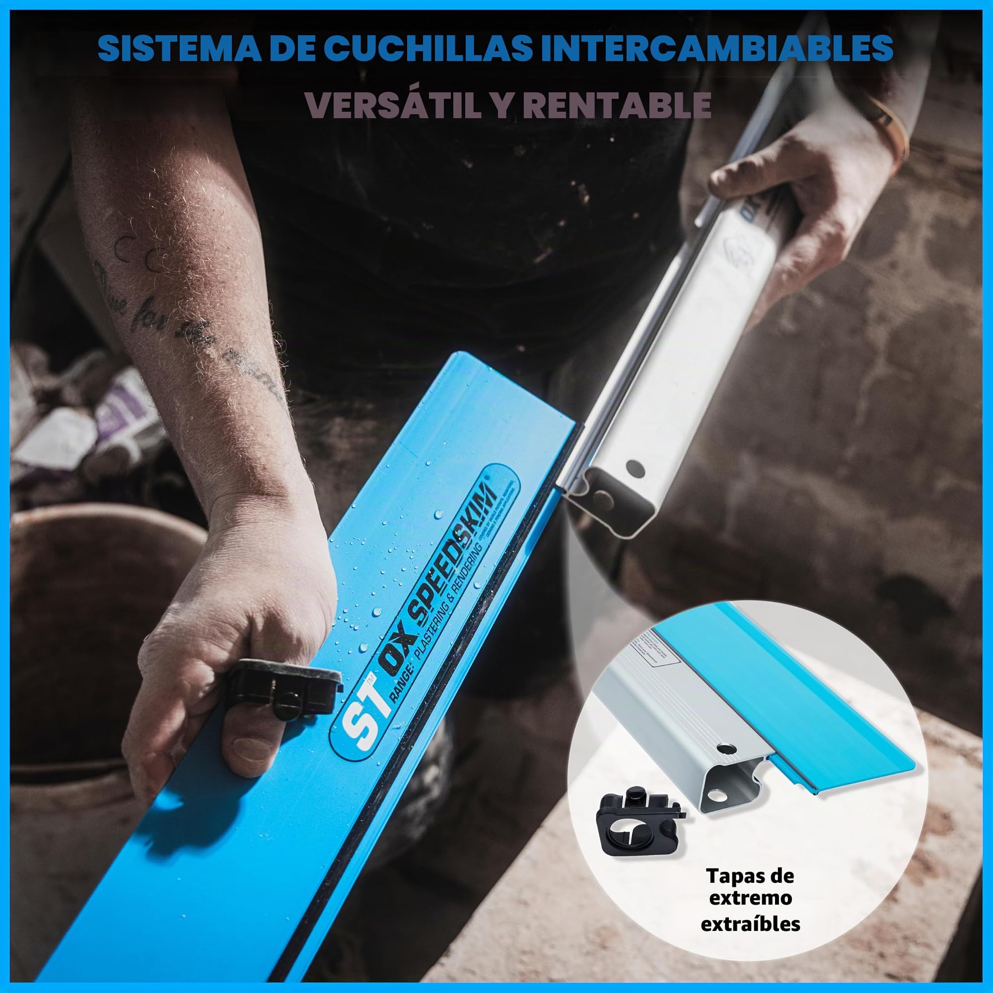 OX Speedskim Semi Flexible Plastering Rule - ST 600mm
