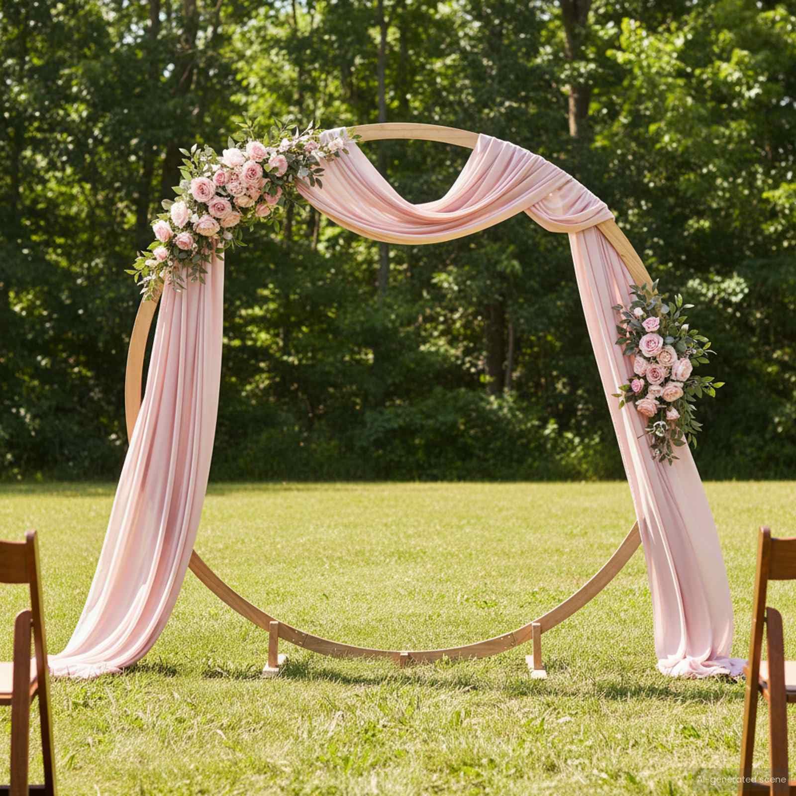 vidaXL Arco de Boda Marrón Claro 224 x 80 x 220 cm