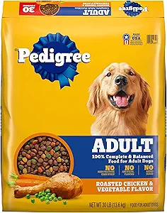 Pedigree Complete Nutrition Adult Dry Dog Food, Roasted Chicken & Vegetable Flavor, 30 lb. Bag