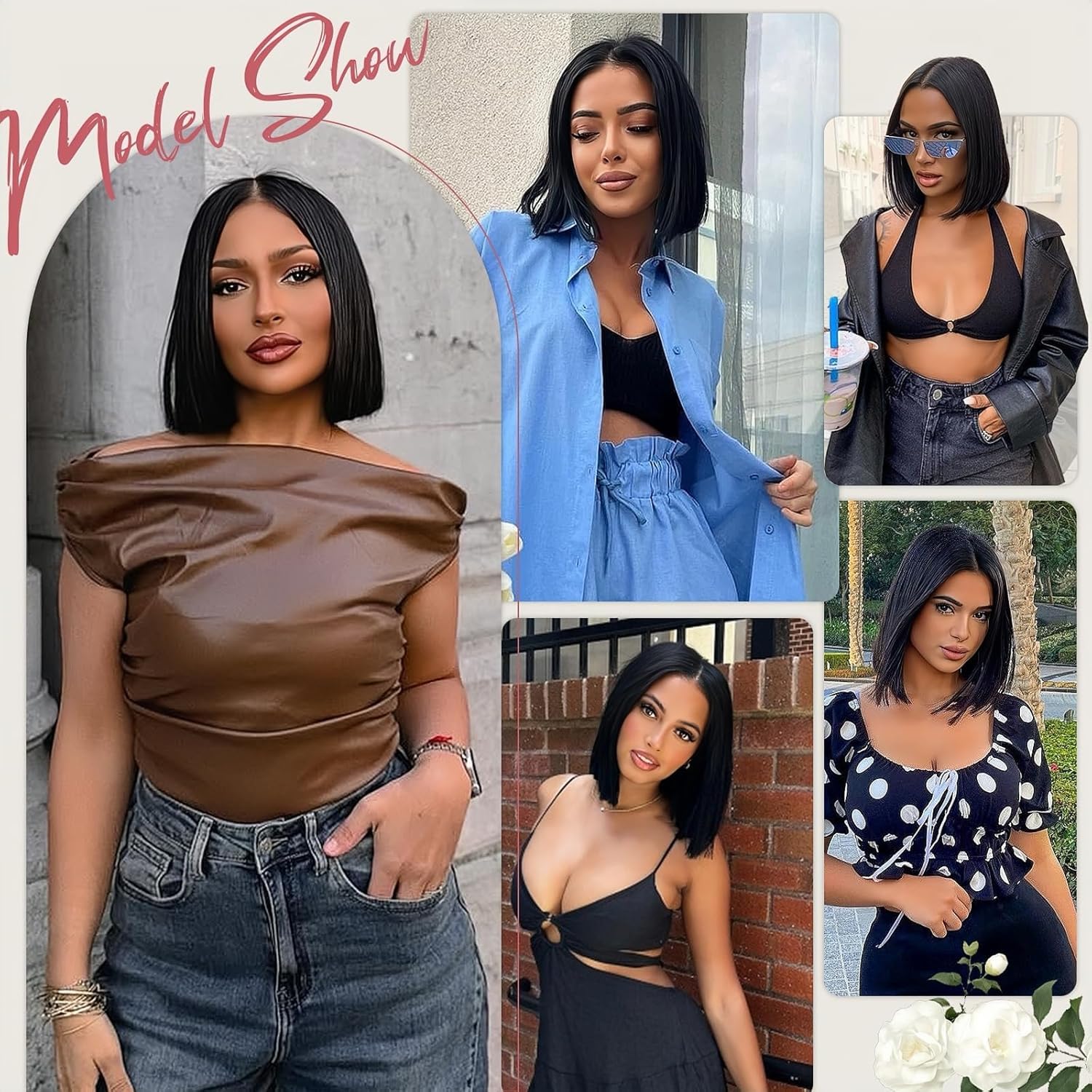 Wear and Go Glueless Bob Wig Human Hair Pre Plucked Pre Cut 4x4 HD Transparent Lace Front Wigs for Black Women Straight Short Bob Wigs Human Hair 180 Dentisty Natrual Color 10 Inch
