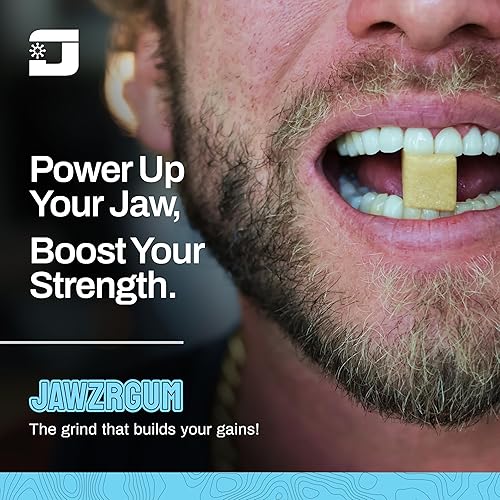 Miniatura 6 de Jawzrsize OG - Goma de mascar orgánica - Goma de mascar natural de menta, ejercicio de mandíbula sin azúcar, fórmula fortalecedora con NAHA, apoyo