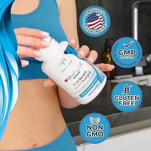 Miniatura 5 de Promescent VitaFLUX - Suplemento potenciador de óxido nítrico para mujer, aumenta la energía y el rendimiento, dosis terapéutica de aminoácidos