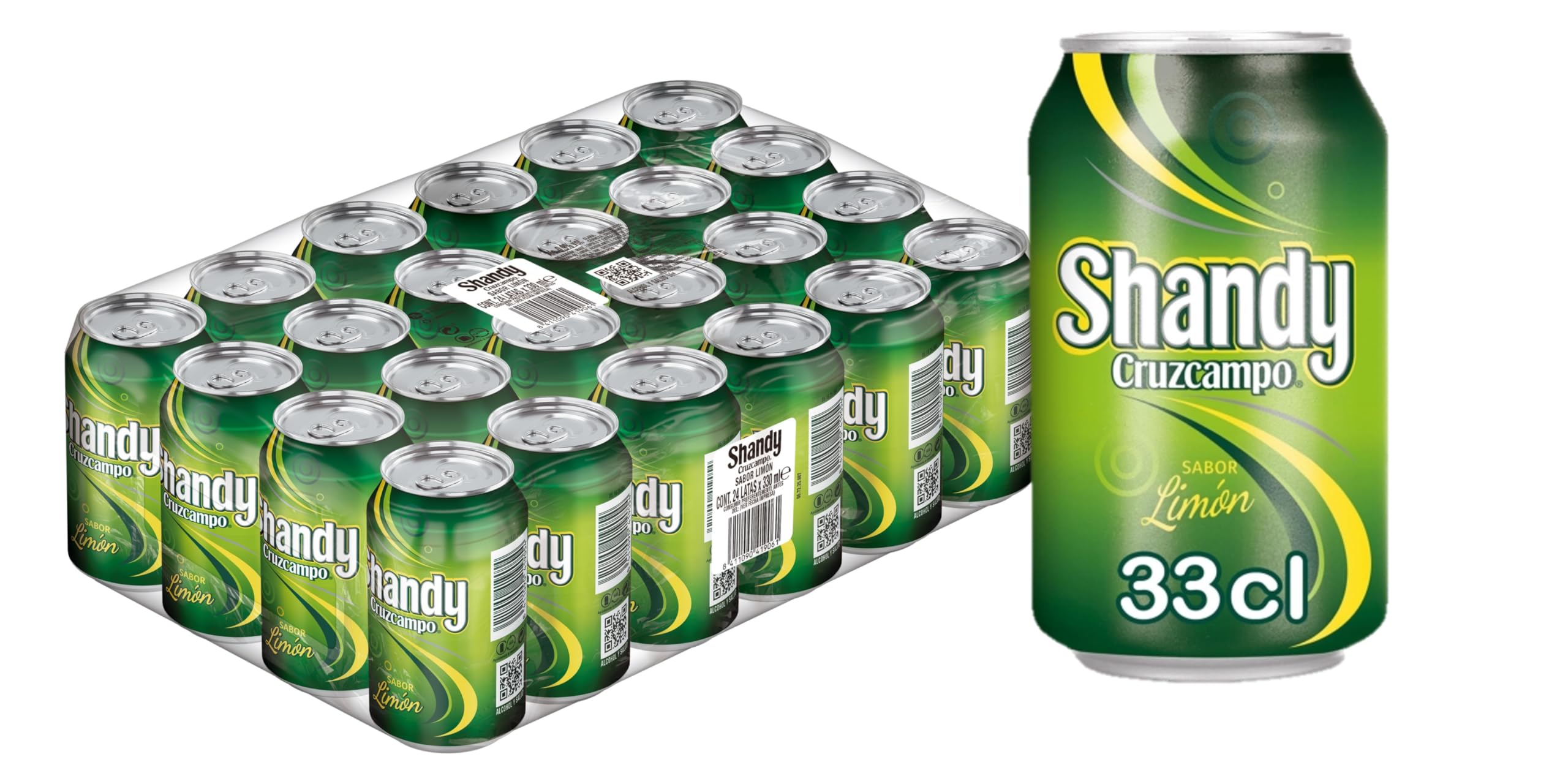 Shandy Cruzcampo Cerveza Limón Pack Lata, 24 x 33cl