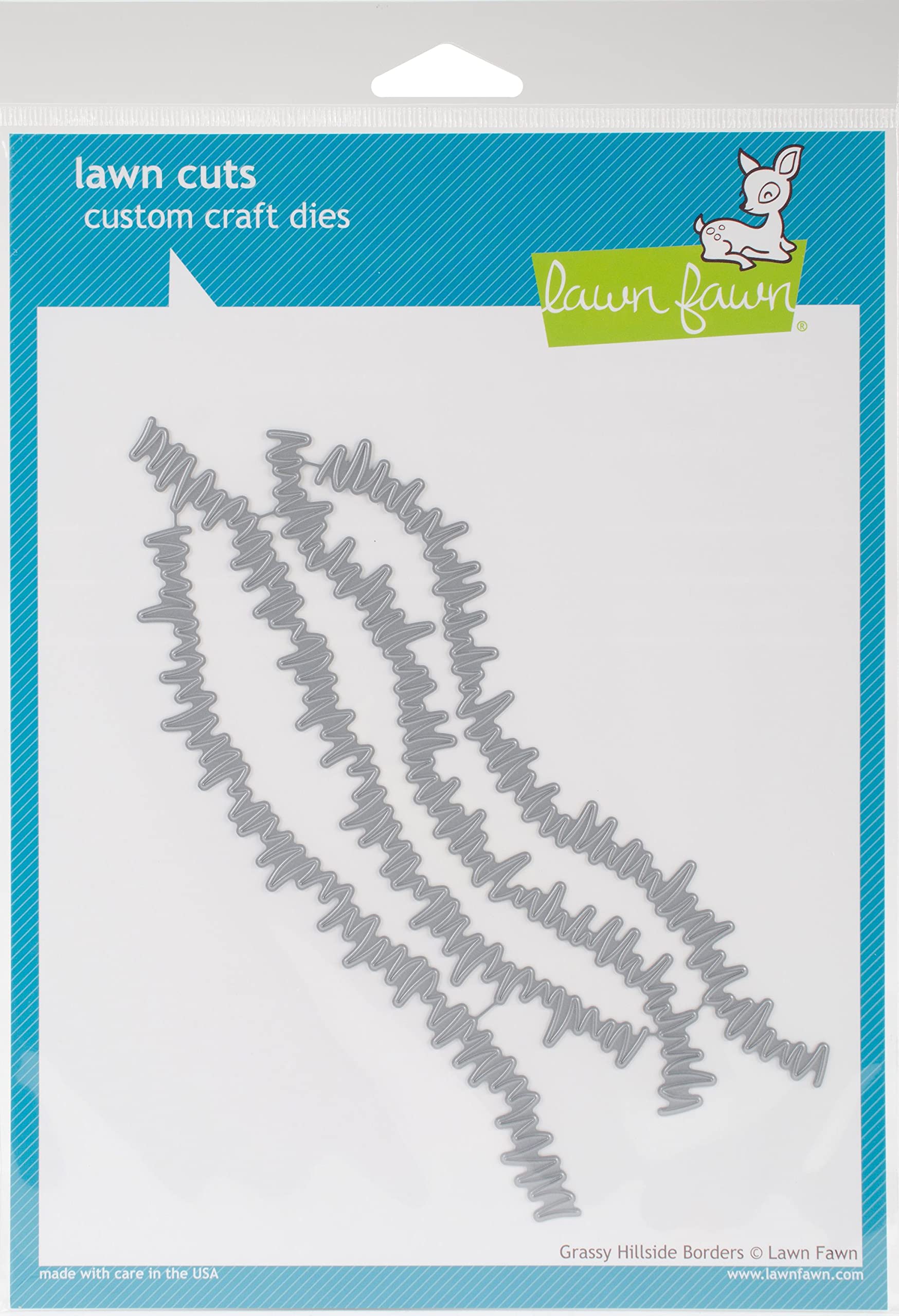 Lawn Fawn Cuts Grassy Hillside Border Universal Custom Craft Cutting Dies LF1200